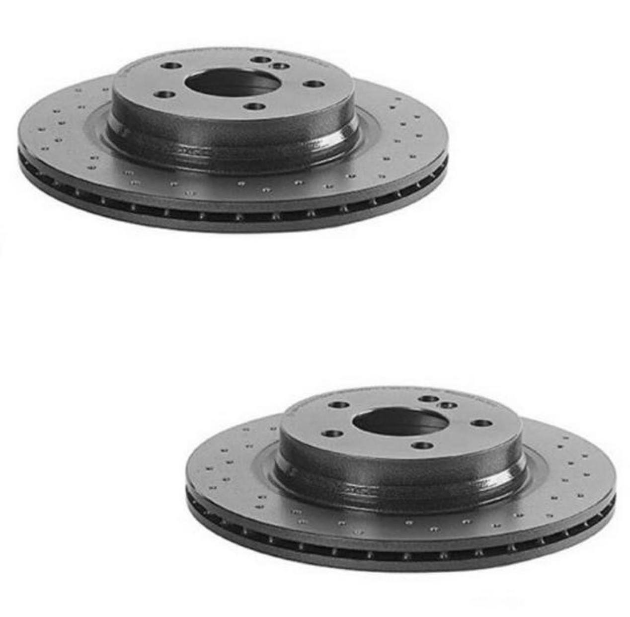 Mercedes Brembo Brakes Kit - Pads and Rotors Rear (300mm) (Xtra) (Low-Met) 2115401717 - Brembo 1564350KIT